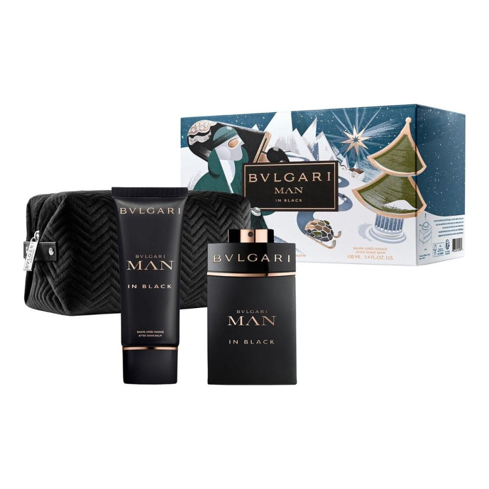 BVLGARI Man In Black Coffret Eau De Parfum + Crème * Trousse Bulgari