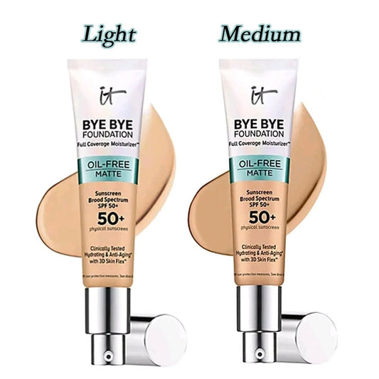 iT Cosmetics BYE BYE FOUNDATION FULL COVERAGE MOISTURIZER WITH SPF 50+